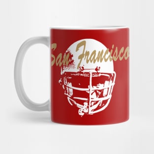 San Francisco Old School Football (Red) Mug